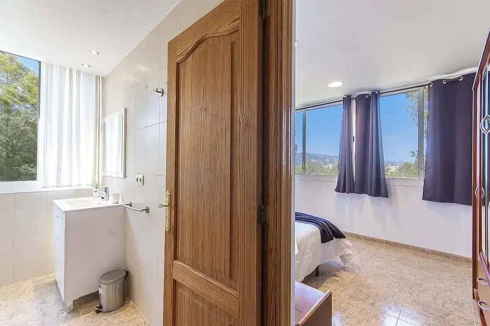 The Villa Located in Cala Vinyes, has a Private Pool
