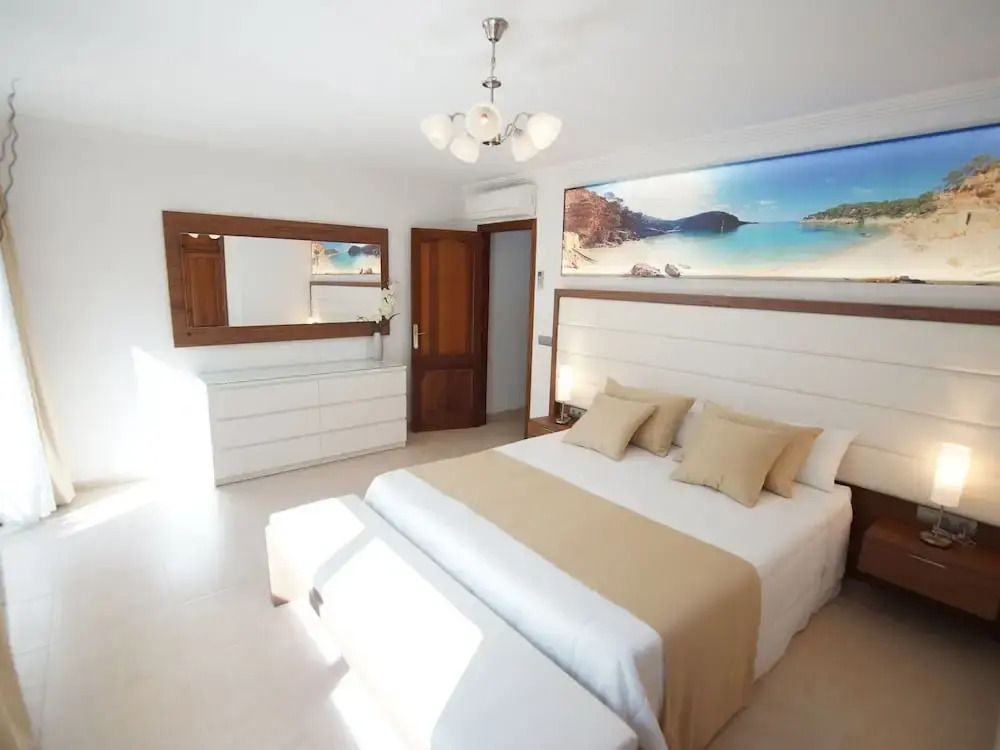 Spacious modern villa, with beautiful waterfall in Talamanca near Ibiza town!