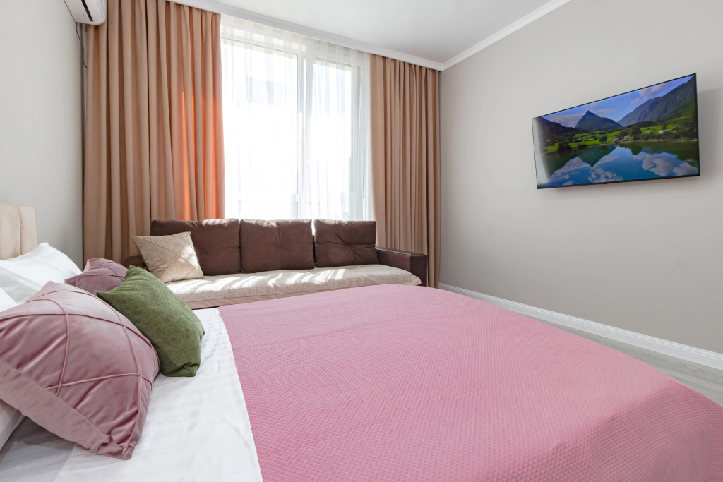Квартира Стильная 1 комн. Roze suite в центре столицы