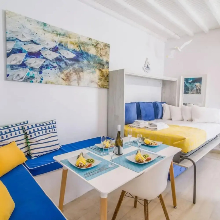 Like a White Seagull in the Heart of Mykonos