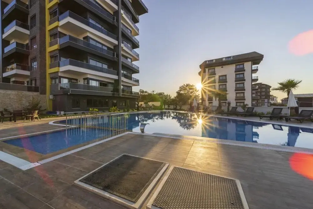 Flat With Shared Pool Hammam and Sauna in Alanya