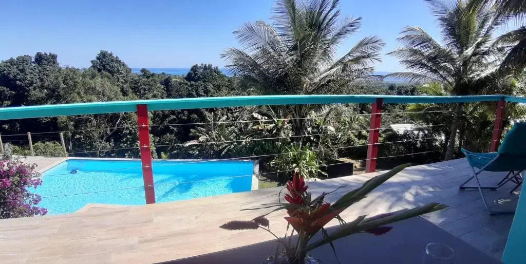 Villa créole vue mer