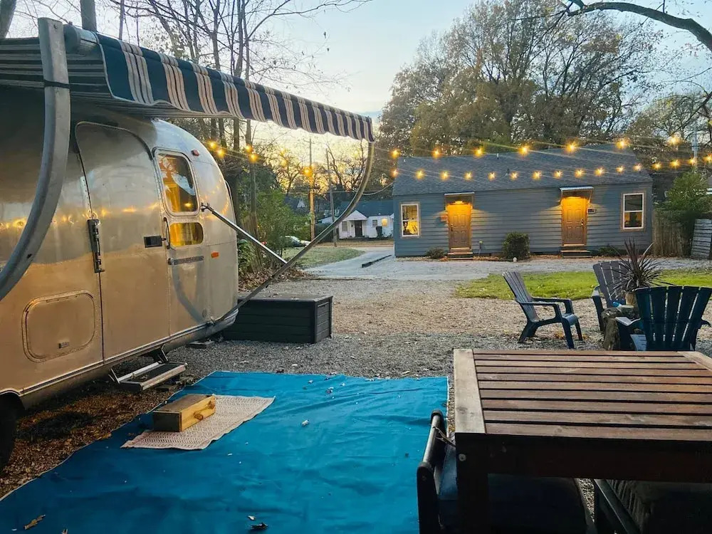 Boho Blue Airstream Nearby all Things Memphis