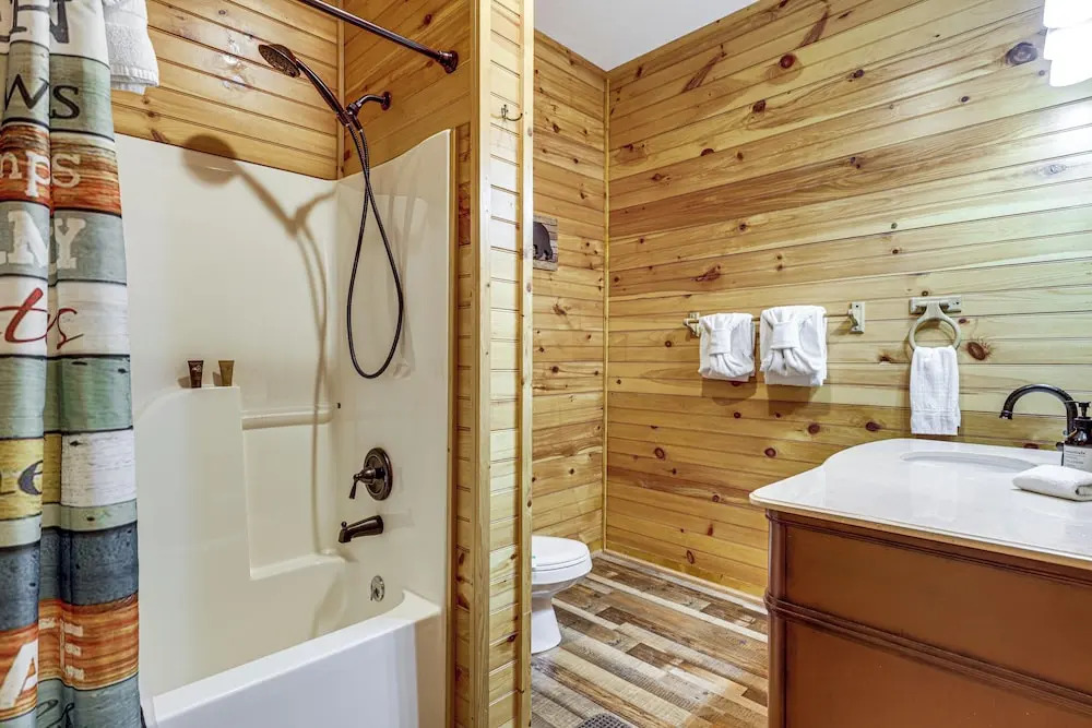 Views, Fire Pit + Game Room: Smoky Mountain Cabin