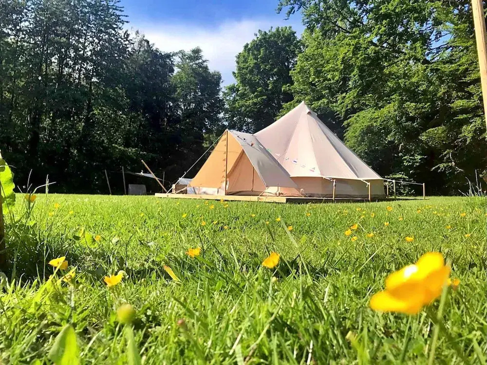 Bell Tents in Swannington With BBQ & Garden