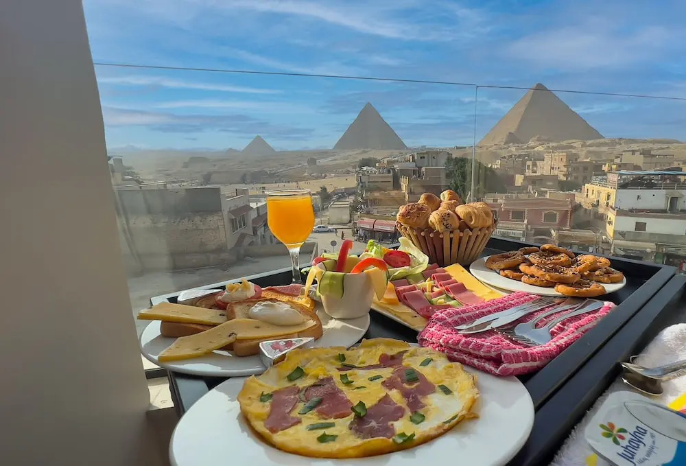 Pyramids top view