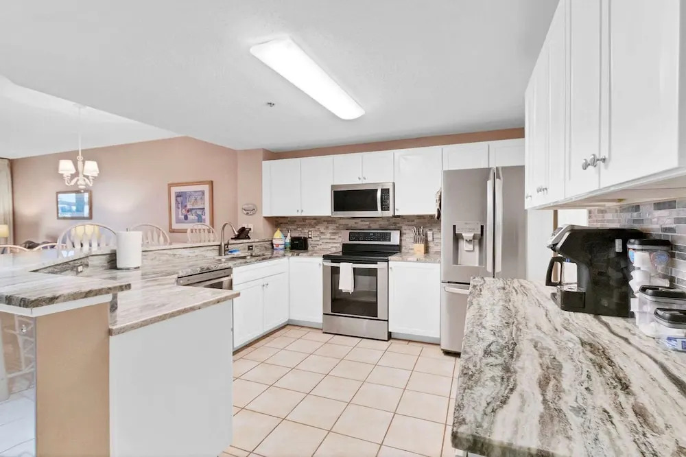 Spacious 3BR Resort Condo Steps From Gulf Beach