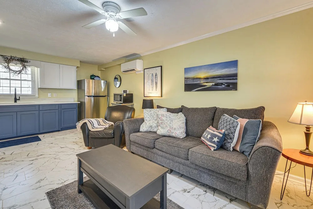 Steps to Ocean: North Myrtle Beach Condo w/ Porch!
