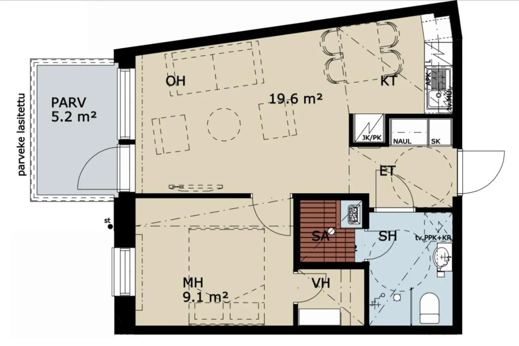 RovaKoti - luxury Nordic Suite in center with sauna & covered parking