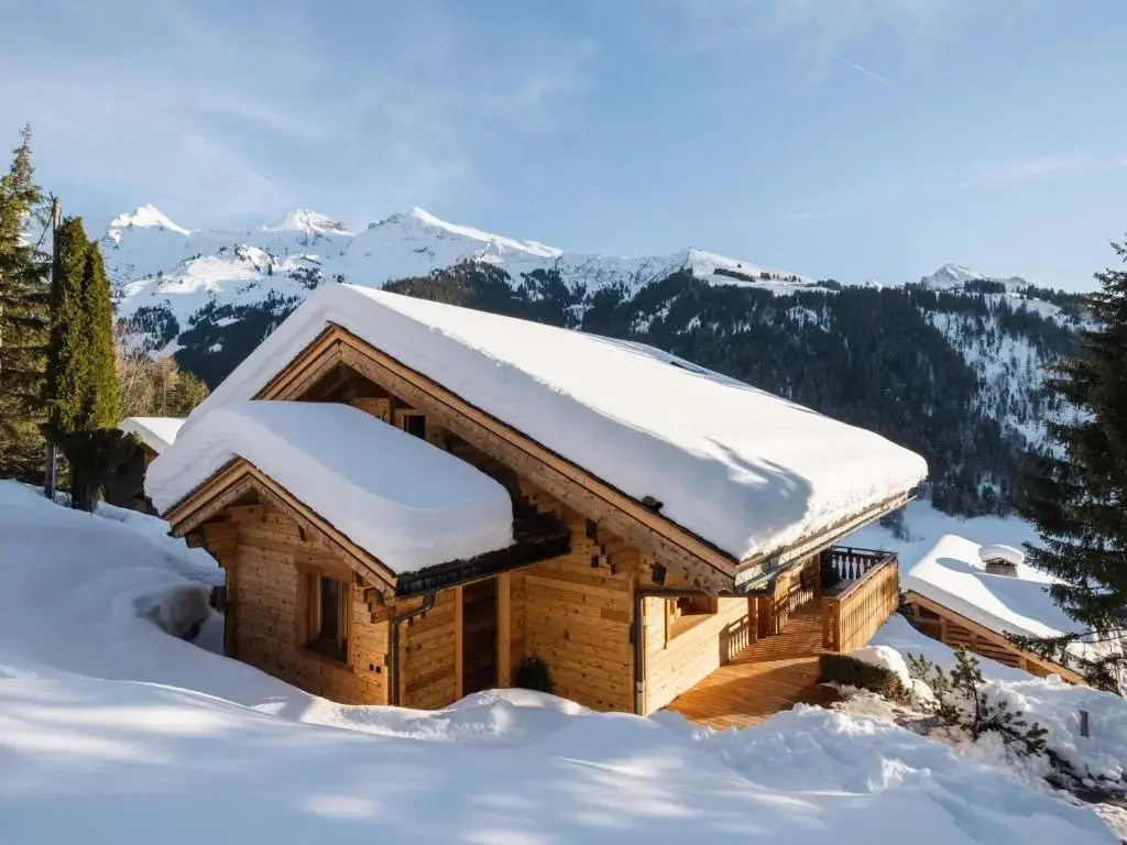 Chalet 4★, 12 pers, 5 chambres, terrasses ensoleillées, navette à proximité - FR-1-304-270