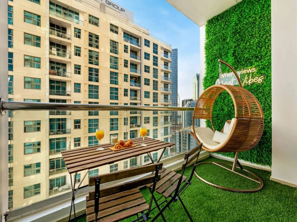 Квартира 16th Floor Marina 1BR Sleeps 8 Near Beach
