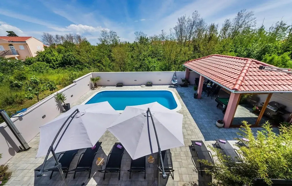 Beautiful Home in Zaton With Wifi, Outdoor Swimming Pool and Heated Swimming Pool