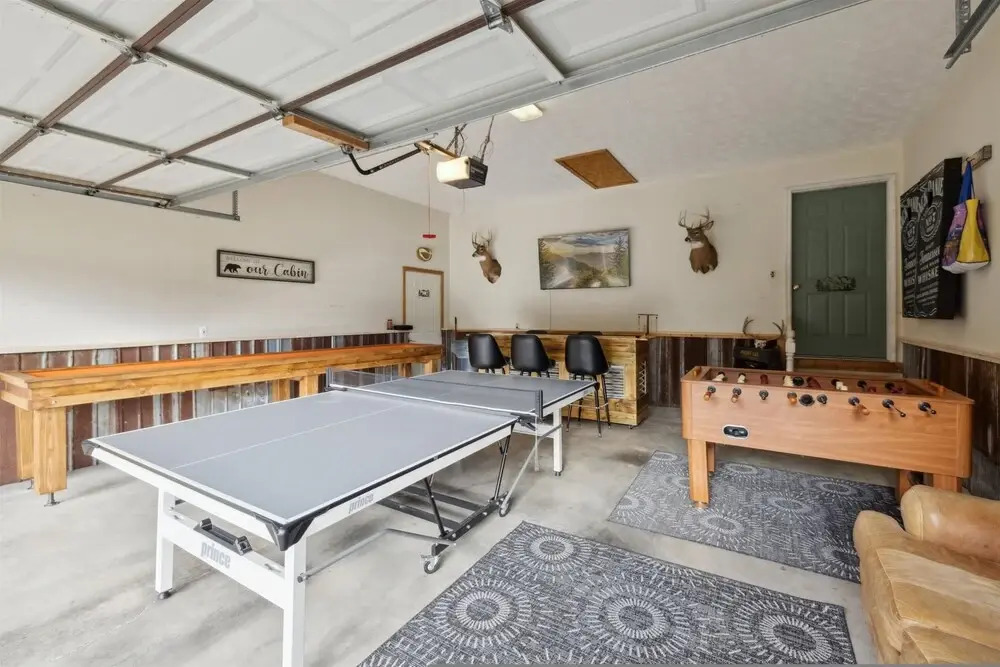 Perfect Location Ping Pong Foosball Fireplace