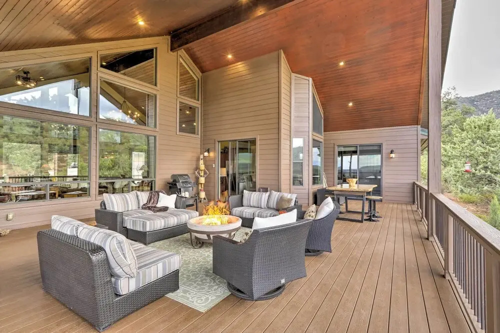 'AZ Rim Retreat' in Pine W/deck, Hot Tub & Views!