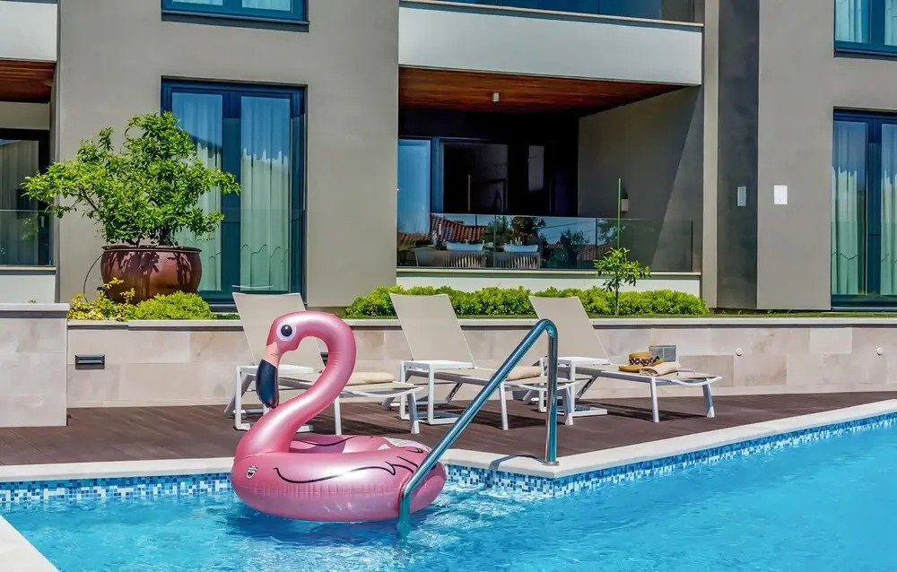 Awesome Apartment in Umag With Outdoor Swimming Pool, Wifi and 2 Bedrooms