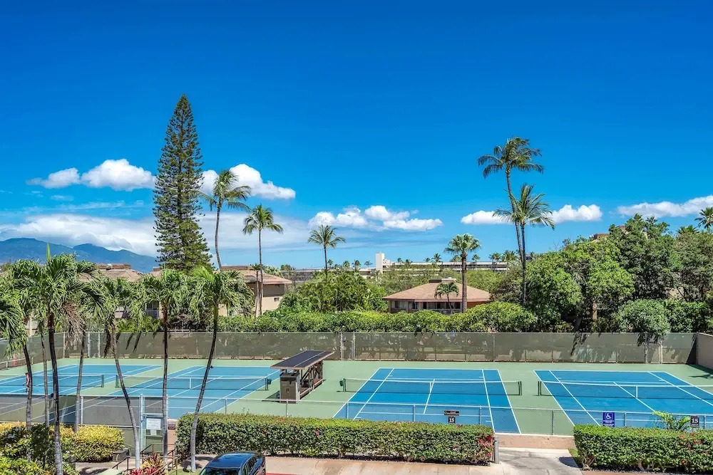 Kamaole Sands 2-204 - Dramatic Ocean and Courtyard Views, 1bd / 2ba, AC, Wi-fi
