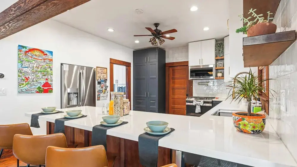 2 Side-by-side San Diego Homes w/ Shared Backyard, Firepit & BBQ Casa Craftsman & Casita on Landis by Avantstay