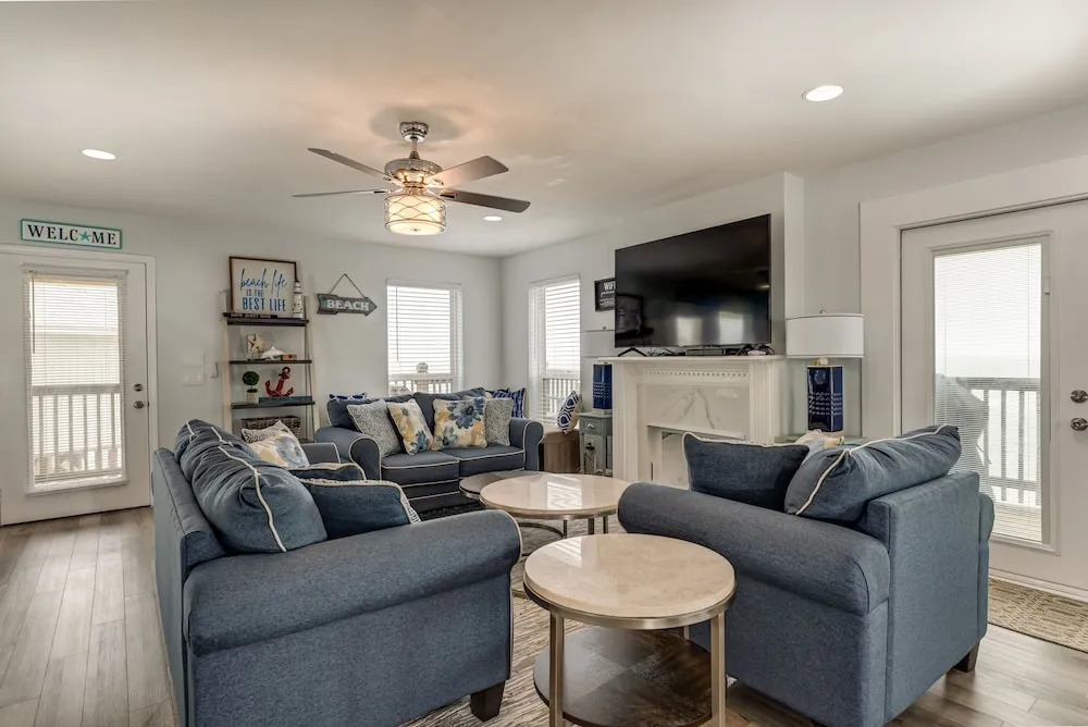 Strand Castle - Gulf Front! An Ideal Layout With Game Room, Small Private Pool, And Roof Top Crow's Nest! 4 Bedroom Home by RedAwning