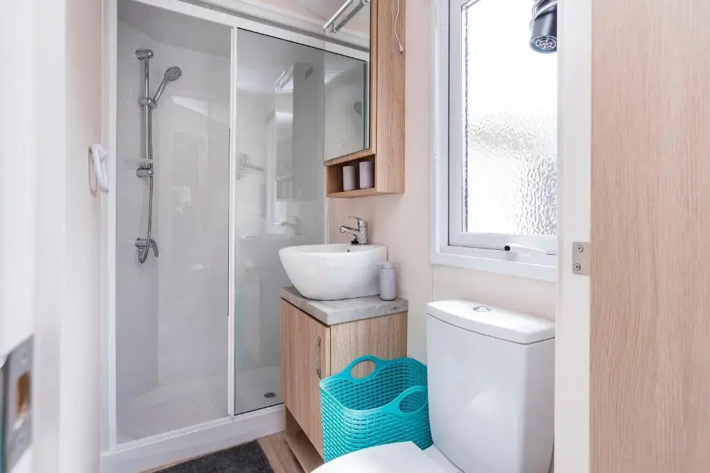 Chalet it Pompebled met wasmachine en droger en zwembad op camping