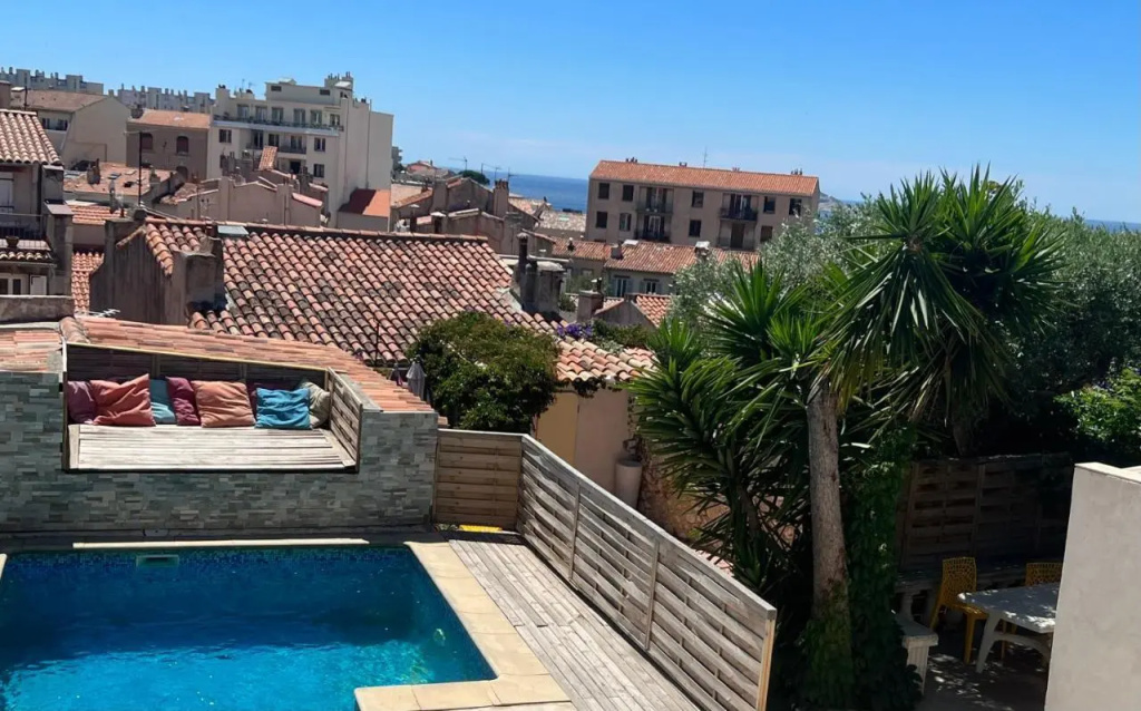 Pour 4 face à la piscine