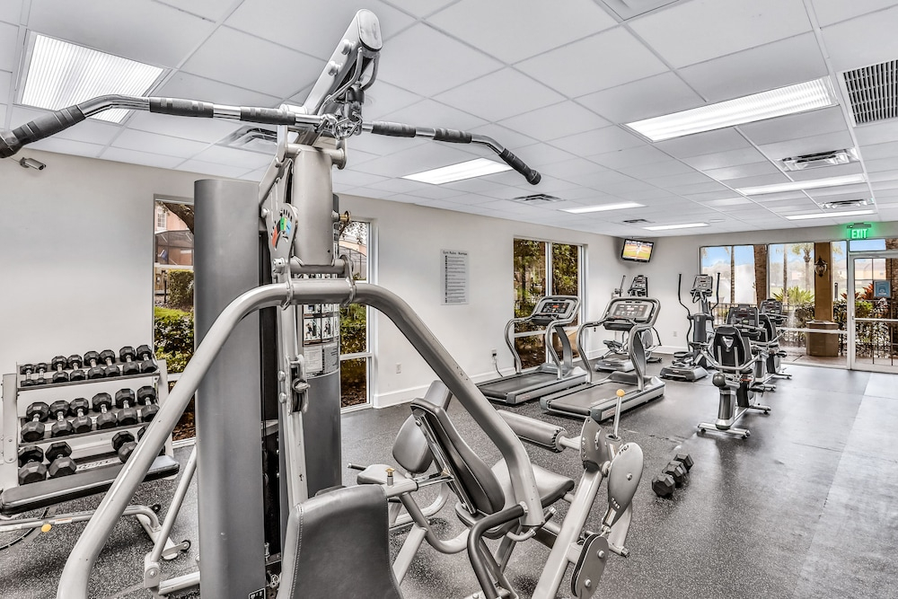 Two-story, Dog-friendly gem Near Theme Parks With Pool, Central AC & On-site gym