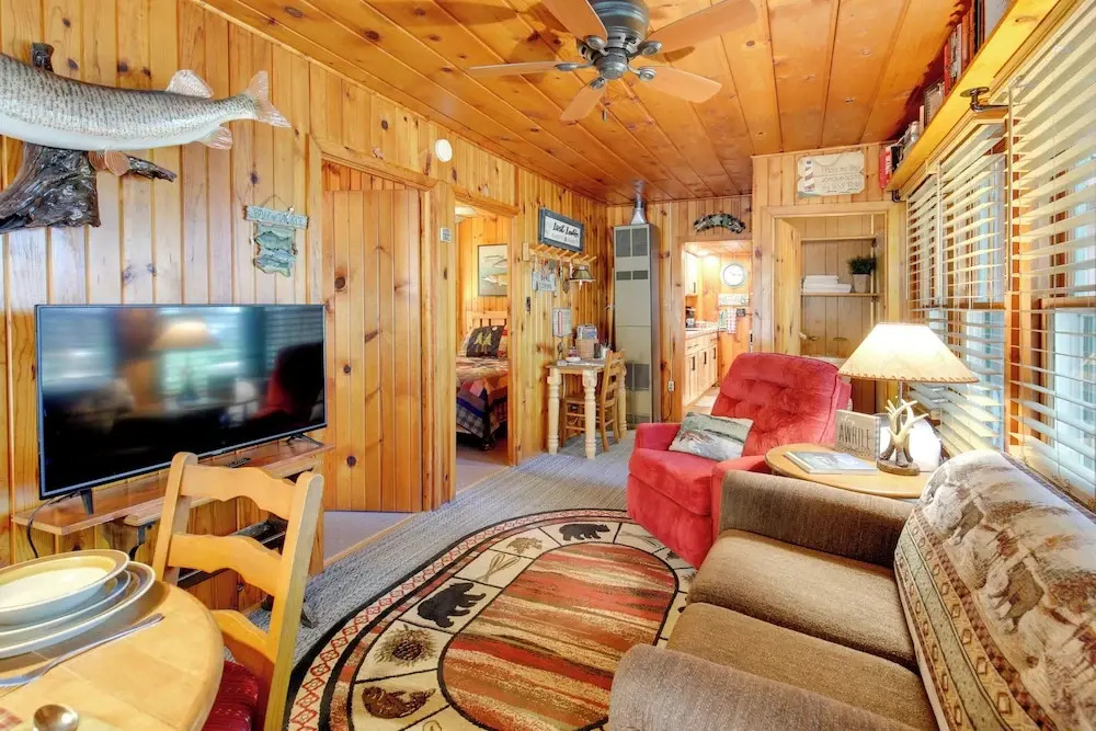 Dock & Beach Access: Duplex Lake Cabin!