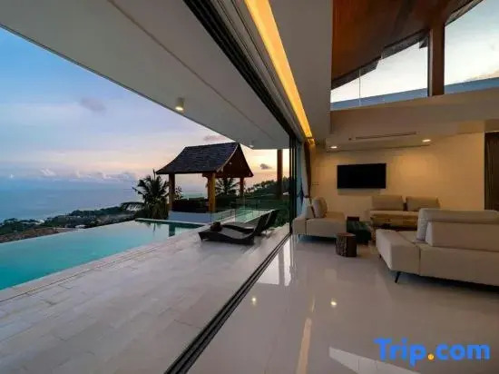 Samui Privacy Modern Luxury Seaview Natural Rainforest Infinity Pool Villa