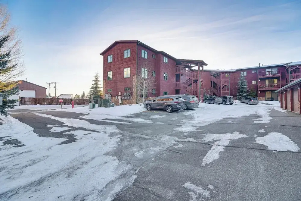 Patio & Mountain Views: Central Grand Lake Condo!