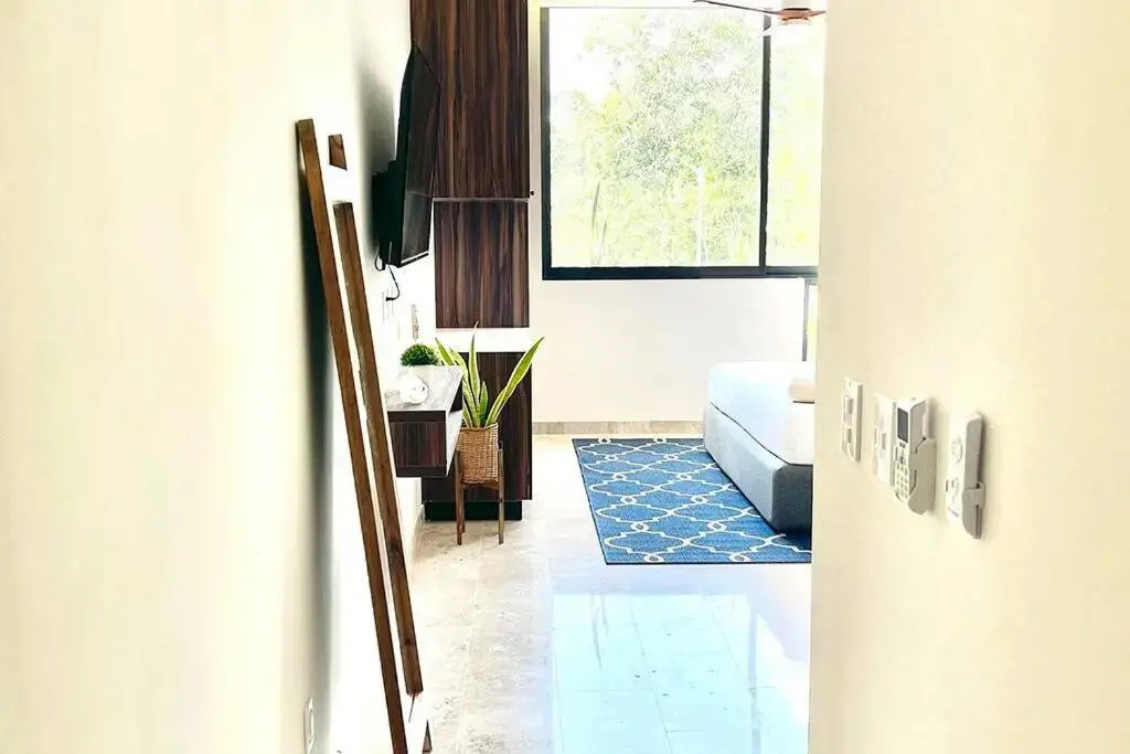 Fresh and Stylish Studio Aldea Zama rooftop pool Mya 109