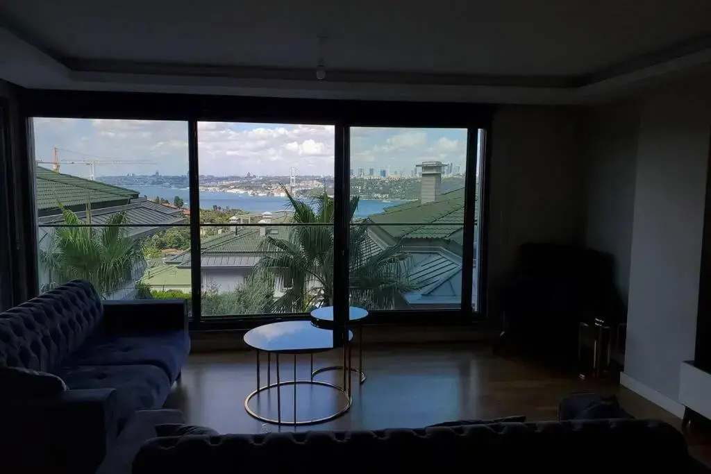 Full Bosphorus view new 3 bedroom apartment beside Çamlıktepe Park in famous Uskudar on the Asian side of Istanbul