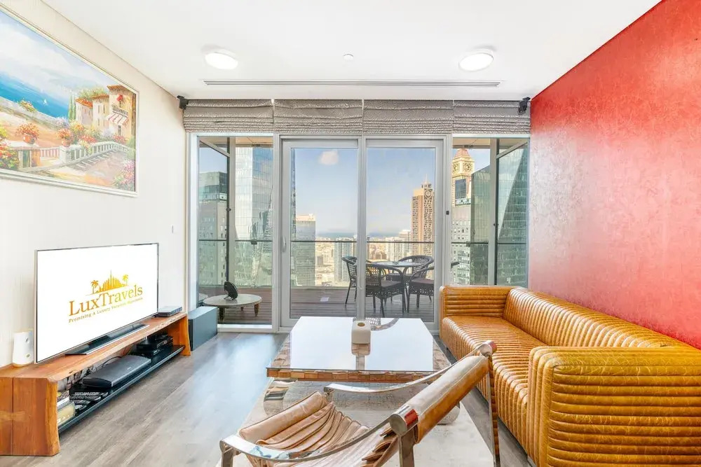 Lux BnB Burj Daman DIFC Sea View