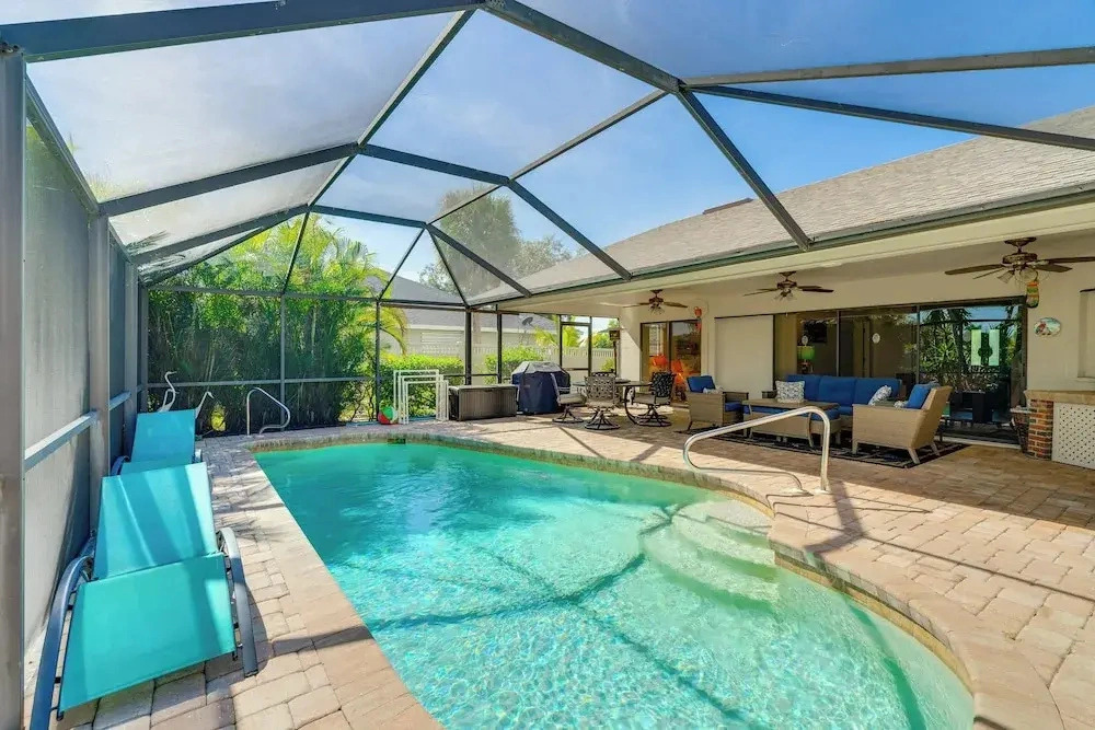 Canal-front Escape w/ Dock & Pool in Cape Coral