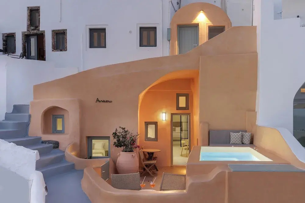 Annouso Villa with Hot Tub by Caldera Houses