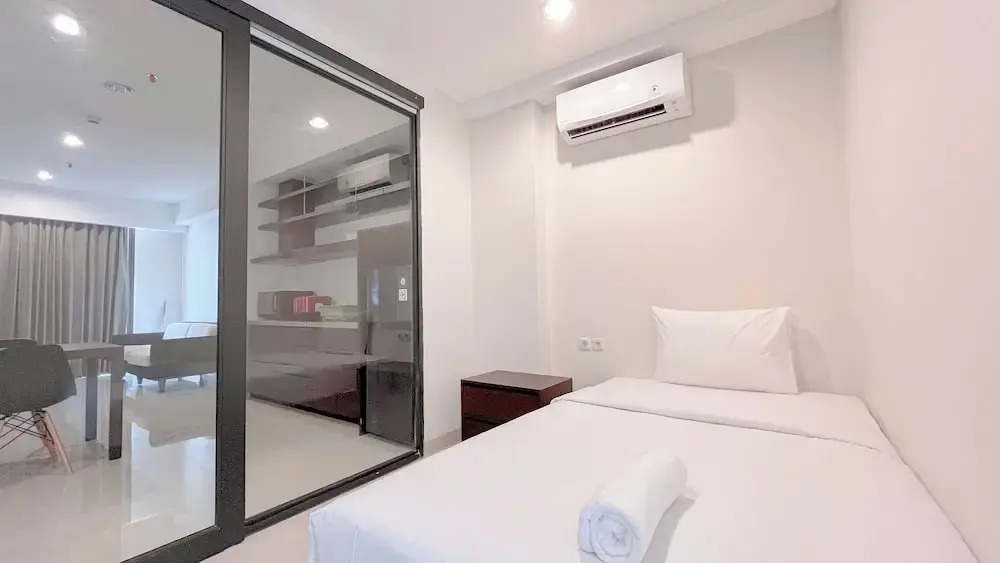 Exclusive 2BR Apartment (No Kitchen) with Balcony at Skales Residence Nusa Dua Bali