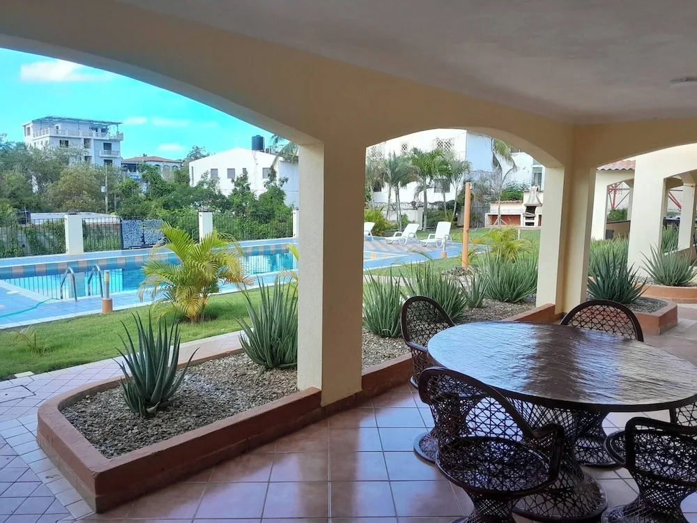 Serene 1-bedroom Apartment With Shared Pool in Boca Chica