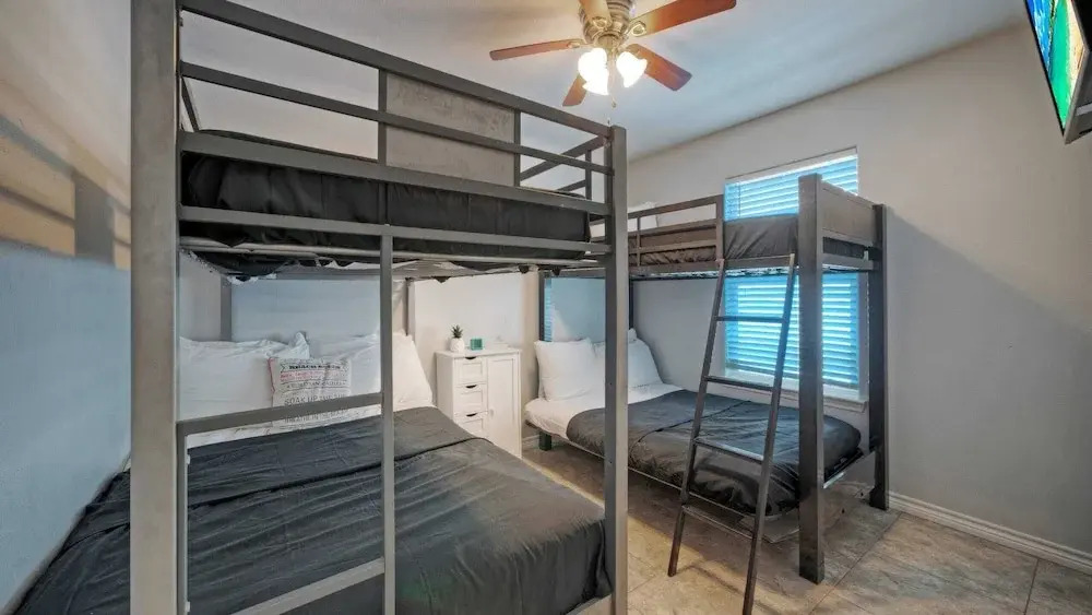 Bright Coastal Escape w/ Games, Swing Chairs & Minutes to Port A Beach Captain Kirk by Avantstay