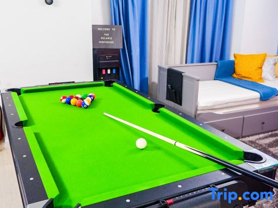 2 BR Penthouse w/ Wide Balcony and 7ft Billiards