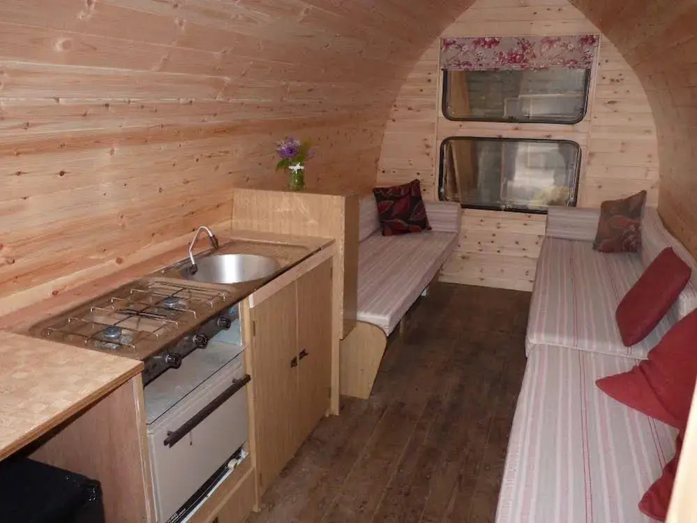 Ceridwen Glamping, double decker bus and Yurts
