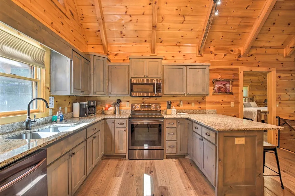 Private Cabin w/ Furnished Porch on < 3 Acres!