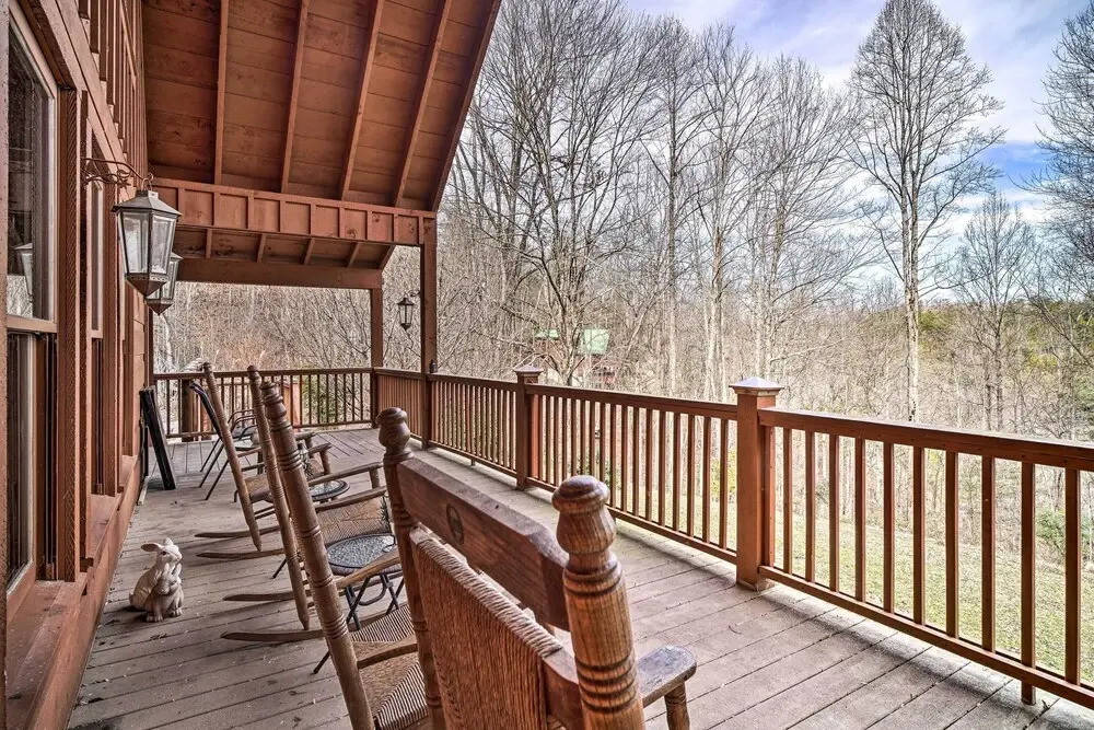 Wraparound Deck & Hot Tub: Cabin in Sevierville