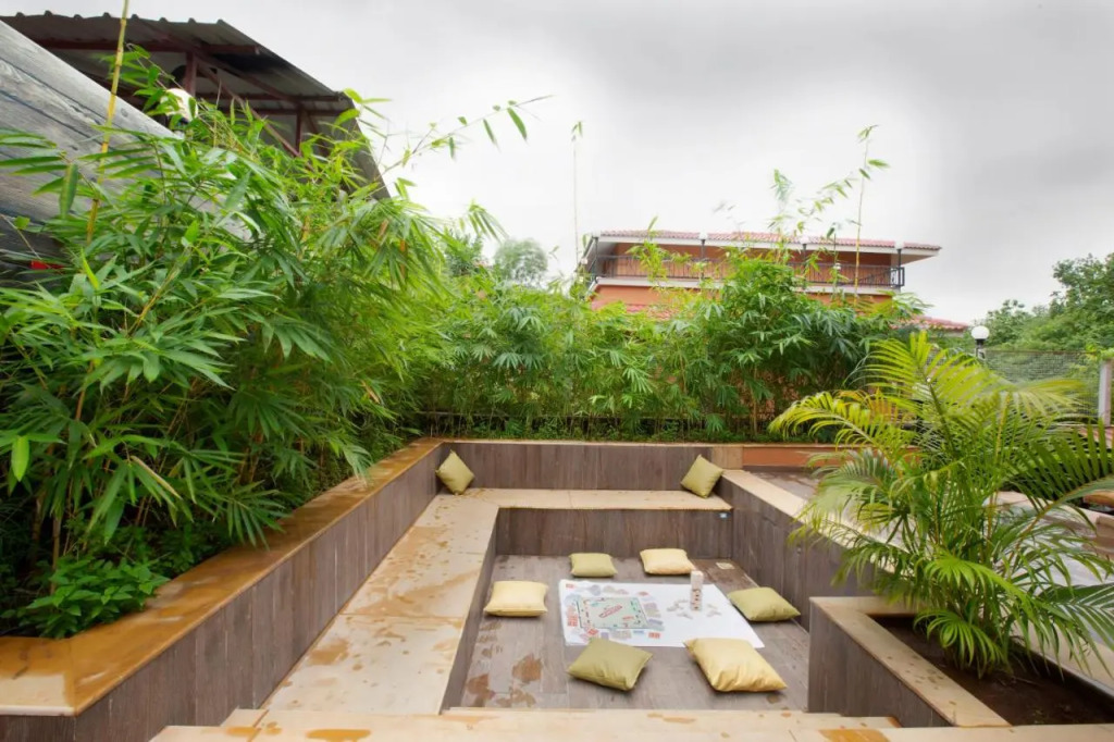 SaffronStays Dhyana - 3BR pet-friendly pool villa with Wi-Fi, indoor games and riverside trails in Wadas gated estate