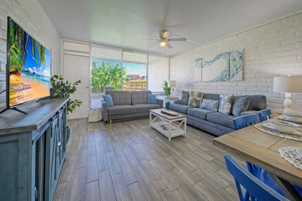 Beach Boardwalk Access Pool + Remodeled Interior Tropical Haven by Avantstay
