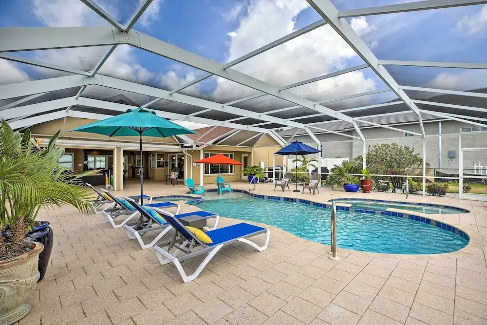Luxe Waterfront Home w/ Pool & Dock in Cape Coral