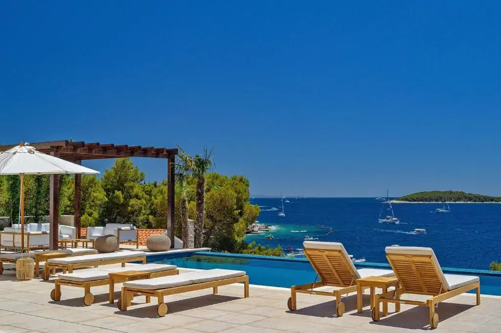 Luxury Villa Hvar Deluxe Palace 1 with heated pool, gym and sauna