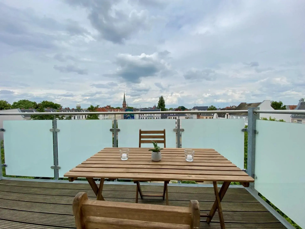 Wölkchen - Wohnung mit Balkon, Holzdielen & TV