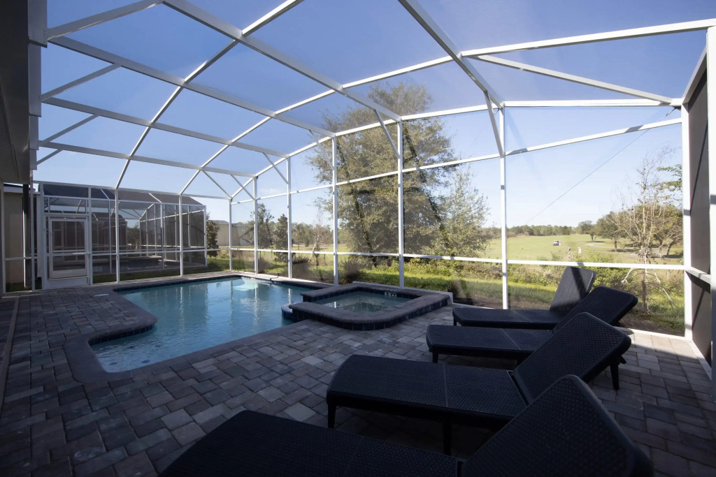 Unique Home with theater, game room and private pool near Disney