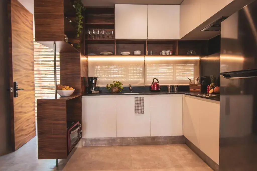 Spacious 2BR apt · Wide balcony w/tub & Yoga deck