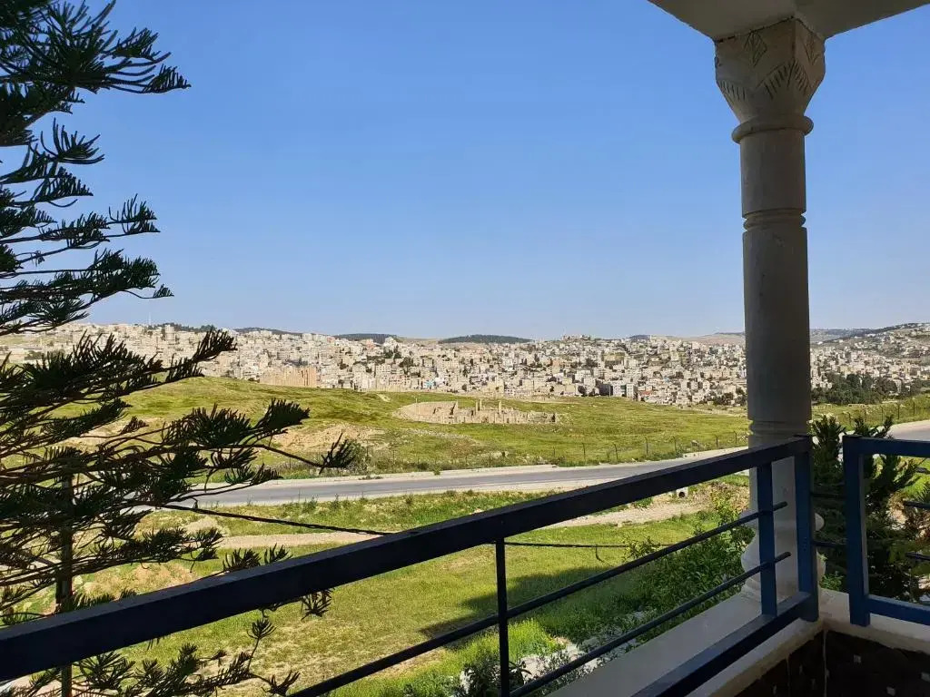 Full Panorama To Archaeological Site Jarash