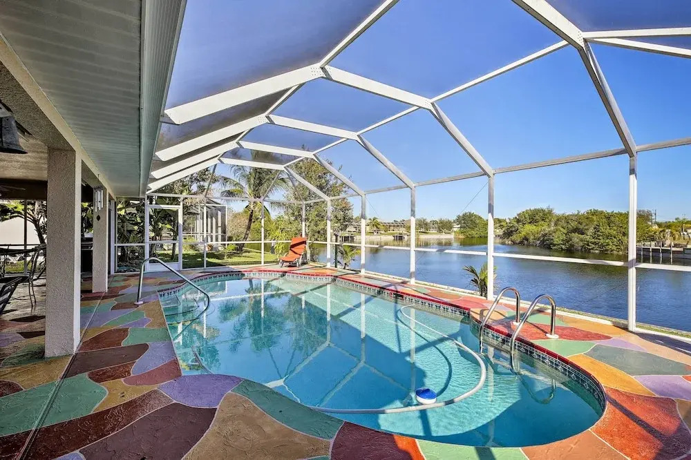 Canal-view Home w/ Lanai in Cape Coral!