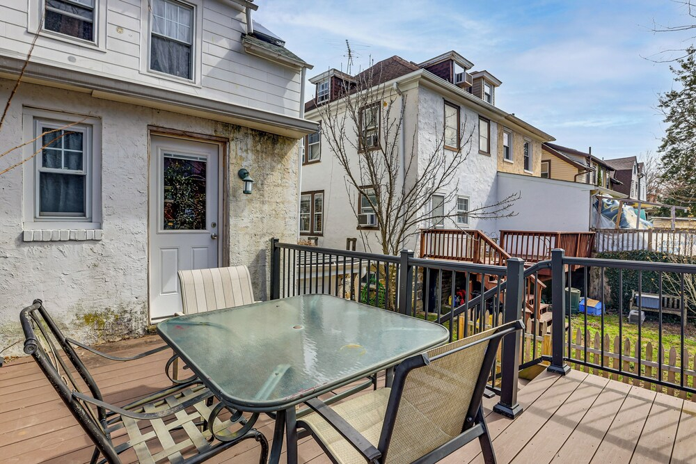 Walk to Suburban Square! Ardmore Home w/ Deck